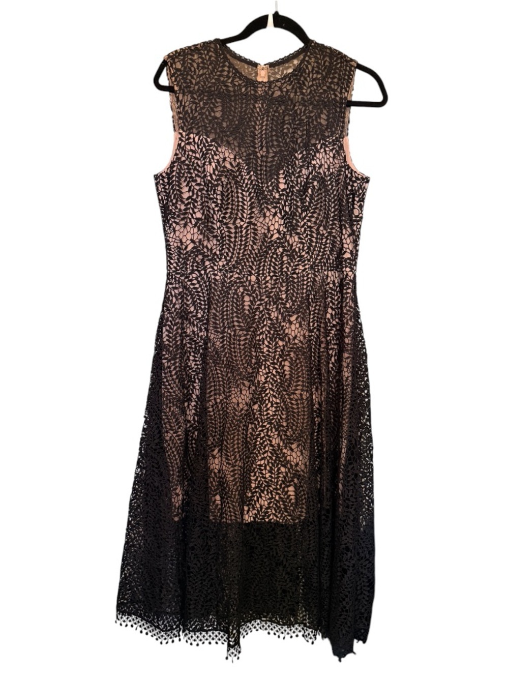 Dress The Population Shane Black Lace Illusion Cocktail Dress - Picture 2 of 5